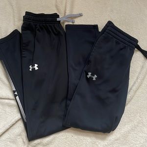 Two pair boys Under Armour joggers